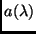 $a(\lambda)$
