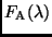 $F_{\rm A}(\lambda)$