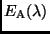 $E_{\rm A}(\lambda)$