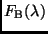 $F_{\rm B}(\lambda)$
