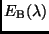 $E_{\rm B}(\lambda)$