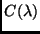 $C(\lambda)$