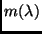 $m(\lambda)$