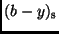 $\displaystyle (b-y)_{\rm s}$
