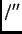 $/''$