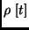 $\rho \; [t]$